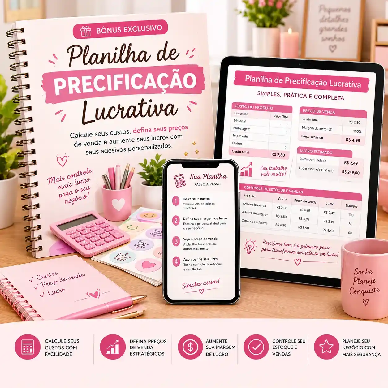 Bônus 3: Planilha de Precificação Lucrativa